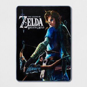 New Soft The Legend of Zelda Link Plush Throw Blanket GIFT Breath of the Wild